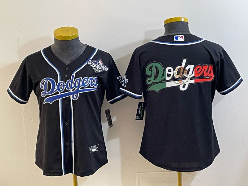 Youth 2026 Los Angeles Dodgers Blank Black Game Nike MLB Jersey style 0010->youth mlb jersey->Youth Jersey
